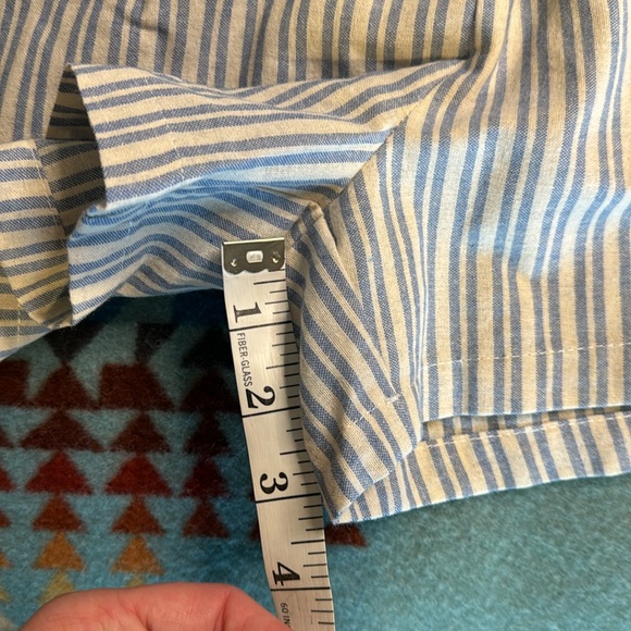 Pink Lily Should’ve Said Blue Stripe Collar Romper - Picture 10 of 15